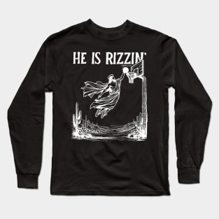 He is Rizzin Funny Easter Jesus Long Sleeve T-Shirt